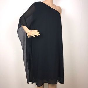Lane Bryant Black One Shoulder Black Dress 26/28